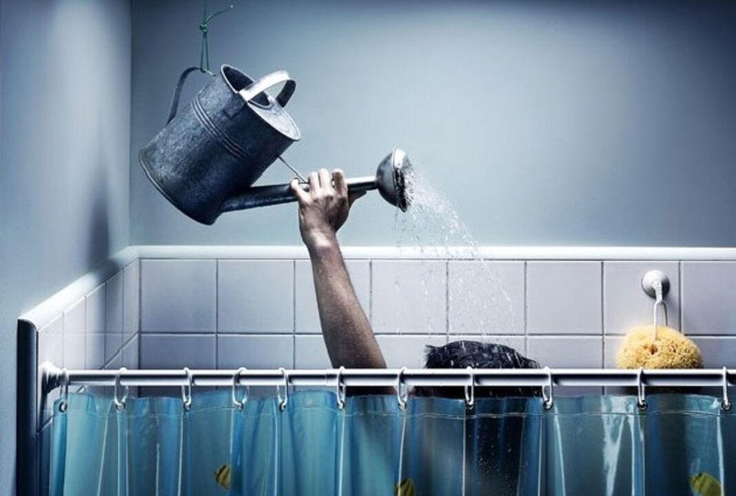 Shower with baking soda before penis enlargement