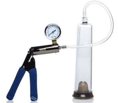 Hand pump for penis enlargement